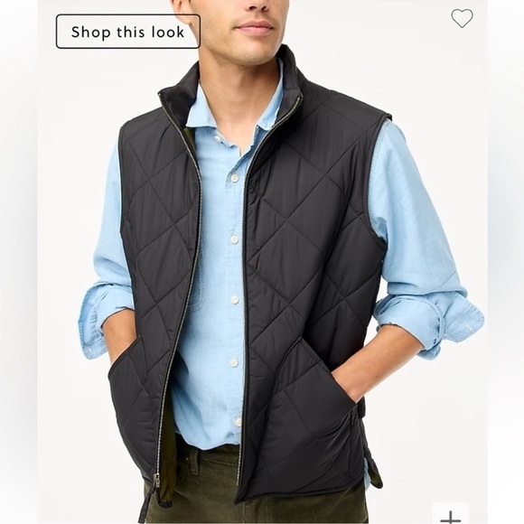J.Crew Walker Black Diamond Quilted Vest - Picture 1 of 7